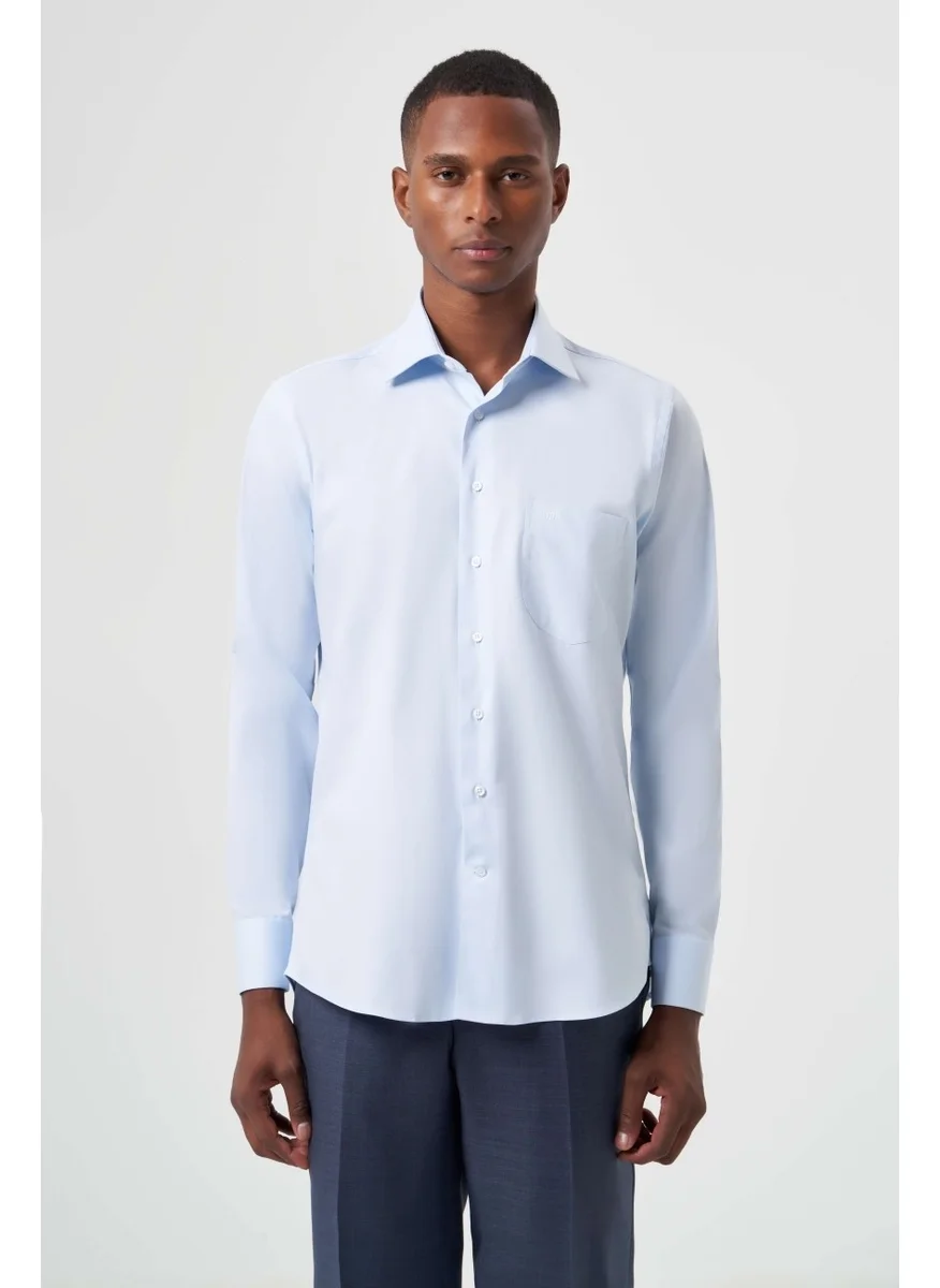 Bisse Men's Regular Fit Classic Shirt Light Blue GM23K232033_D33
