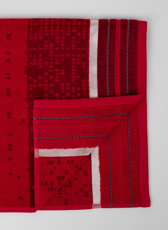 White Rose Towel PIXEL S - 500 GSM - 100% Cotton Velour - Bath Sheet 80x160 cm -MultiColour - Modern Stripe Design - Luxury Touch - Extra Absorbent - Image 4