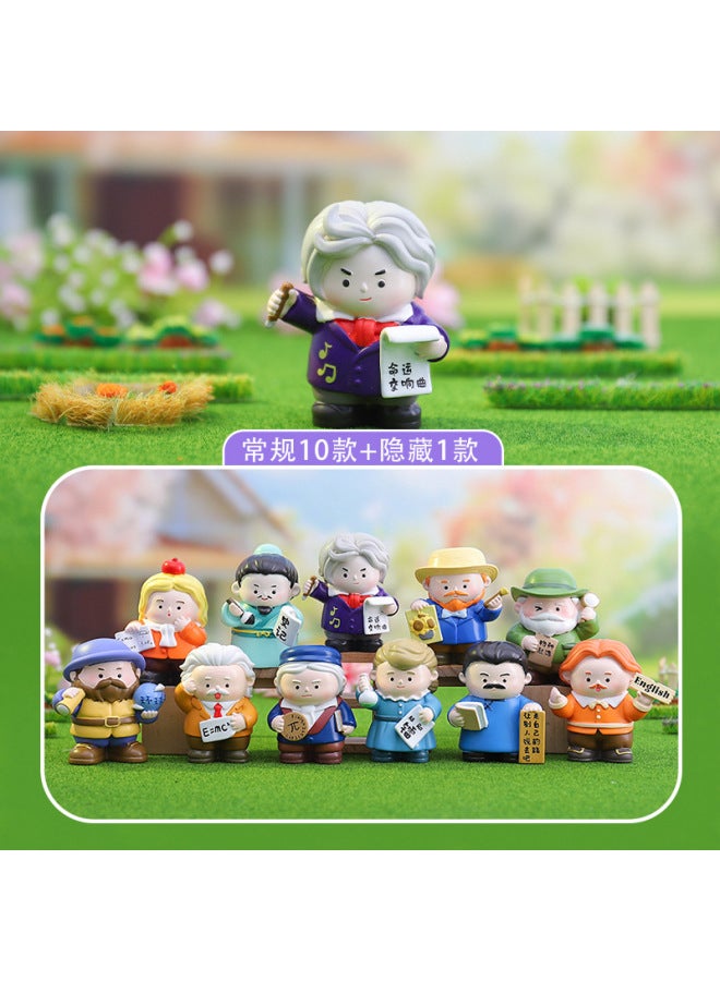 Student Inspirational Creative Gifts, Must-pass Series Of Blind Box Exams, Blessing Figures Desktop Ornaments And Stationery