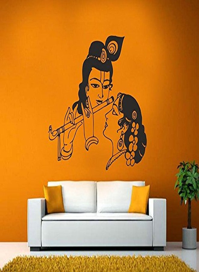 ARWY god wall Sticker for Bedroom wallstickers for Home Radha & Krishna Wall Poster, Wallpaper, Wall Sticker Home Decor Stickers