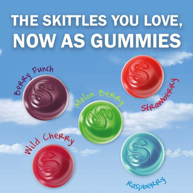 SKITTLES Gummies Wild Berry Fruit Chewy Candy - 4.2 Oz Bags (Pack of 12) - Image 3