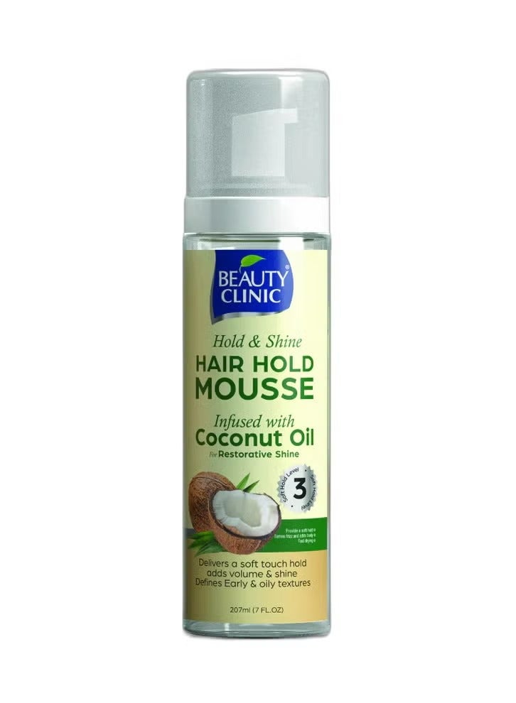 Hair & Hold Mousse Coconut Oil 207ml