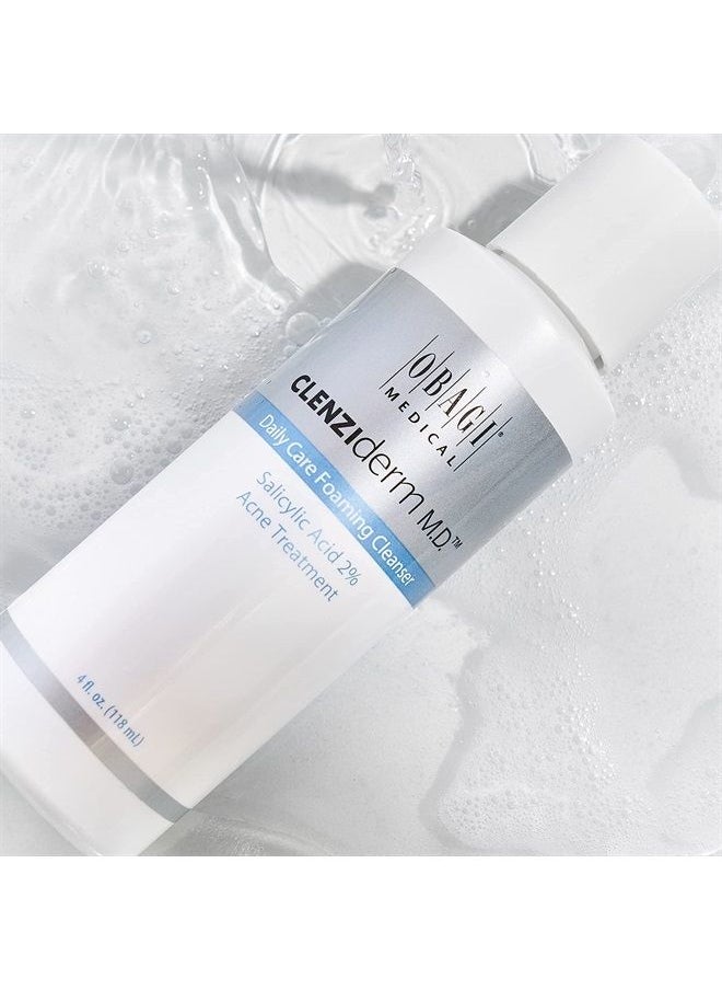 Obagi Medical Obagi CLENZIderm M.D. Daily Care Foaming Acne Face Wash Acne Cleanser with 2% BHA Salicylic Acid and Menthol, Face and Back Acne Treatment for Oily Skin  - Image 4