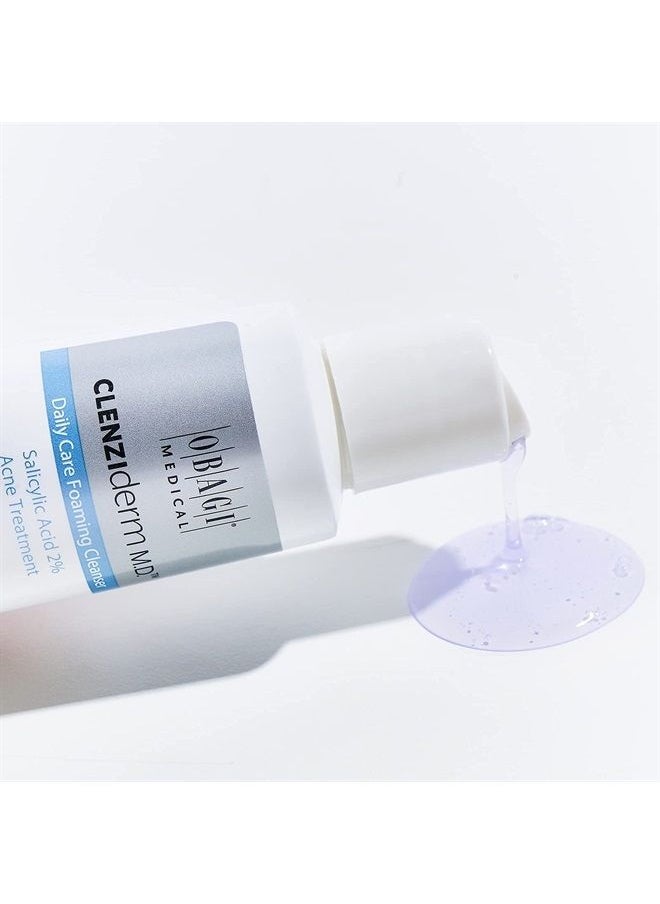 Obagi Medical Obagi CLENZIderm M.D. Daily Care Foaming Acne Face Wash Acne Cleanser with 2% BHA Salicylic Acid and Menthol, Face and Back Acne Treatment for Oily Skin  - Image 5