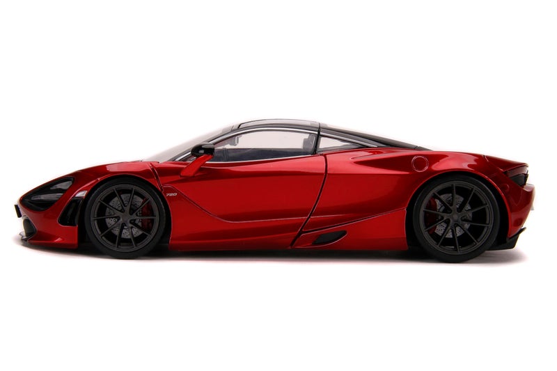 Jada Toys McLaren 720S Candy Red with Black Top Hyper-Spec 1/24 Diecast Model Car 32275 - Image 2