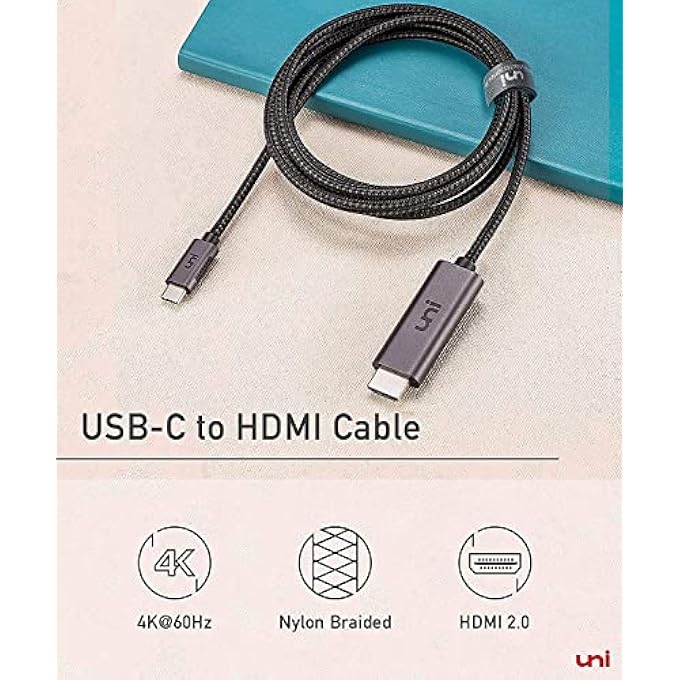 rayihni USB C TO HDMI CABLE FOR HOME OFFICE 15FT - Image 2