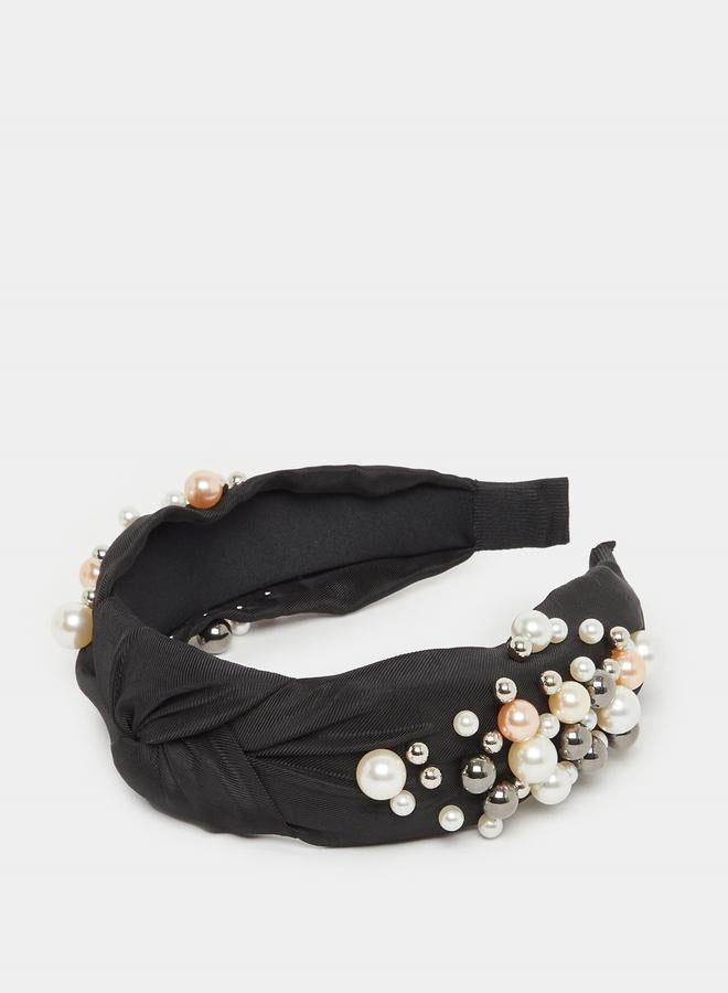 Styli Faux Pearl Design Headband  - Image 1