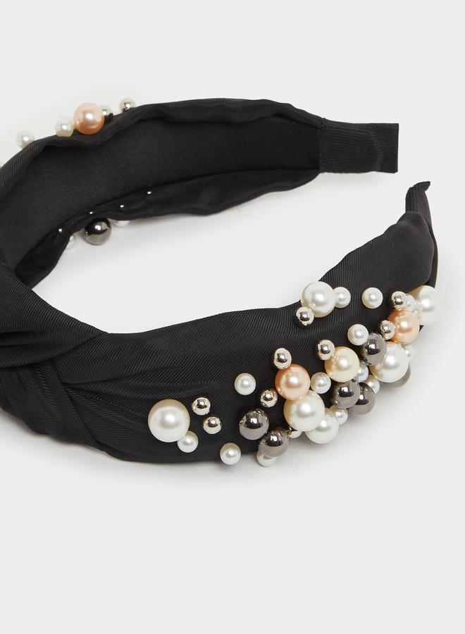 Styli Faux Pearl Design Headband  - Image 3