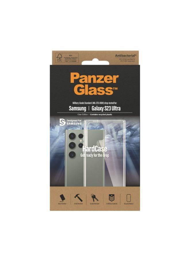 بانزرجلاس غطاء صلب لسامسونج جالاكسي S23 الترا - شفاف - Image 4