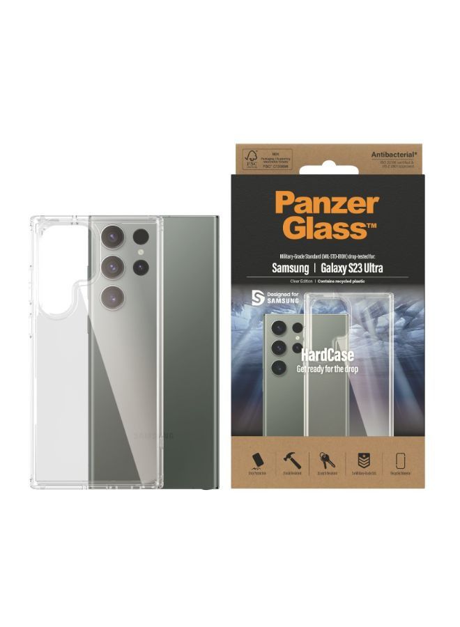 بانزرجلاس غطاء صلب لسامسونج جالاكسي S23 الترا - شفاف - Image 3
