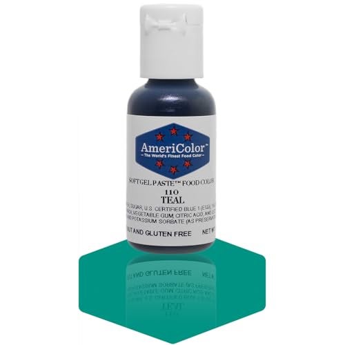 Americolor Soft Gel Paste Food Color 075Ounce Teal - Image 1