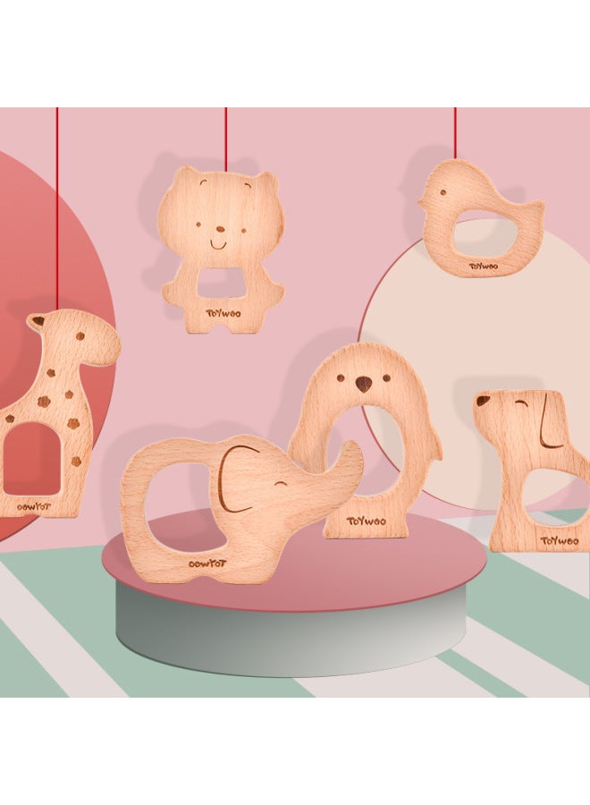 Baby Bite Teeth Eco-friendly Bite 0-3 Years Old Newborn Gift Baby Molar Educational Wooden Toys - Image 3