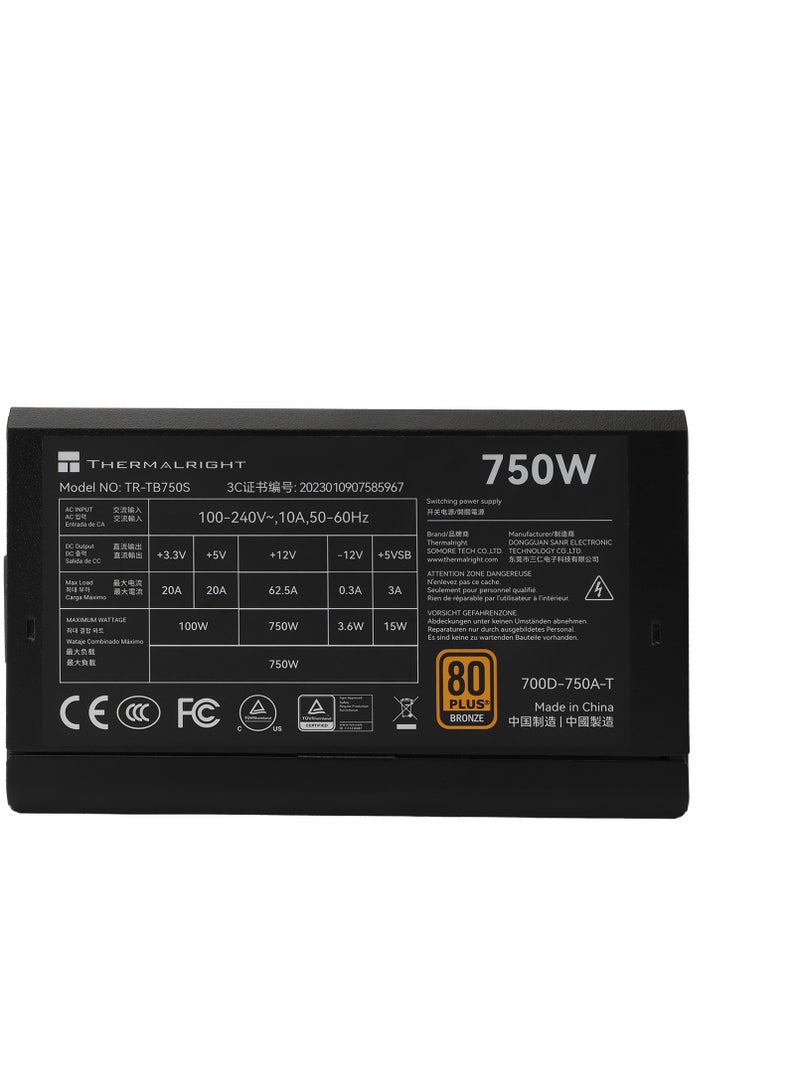 Thermalright 750W TB750S 80Plus Bronze Power Supply (TR-TB750S) - Image 2