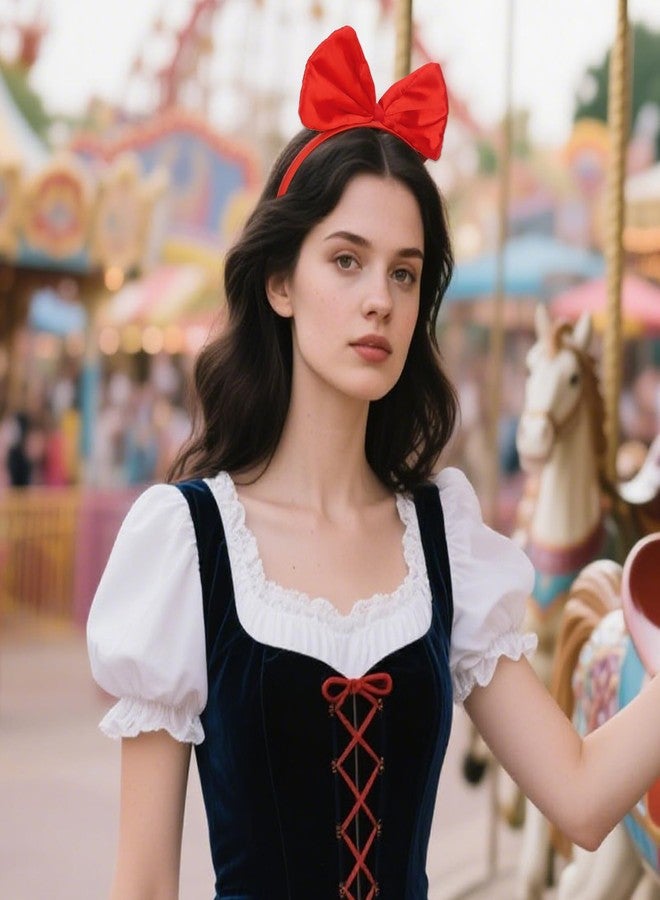 Amariver Red Bow Headband Red Bowknot Headband for Girls RedHeadwear Hair Bands Fashion Hair Accessories for Women Girls - Image 5