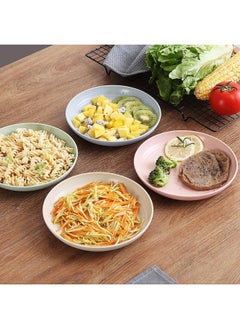 yongsheng 4Pack Unbreakable Dishes and Plates Sets Non-toxin, Dishwasher & Microwave Healthy for Kids Children Toddler & Adult  - Image 4