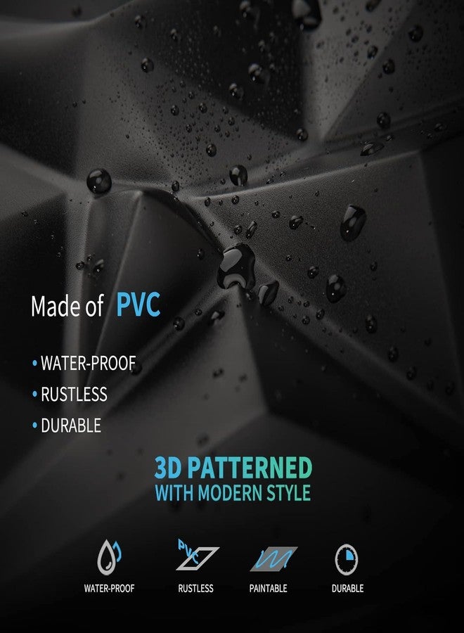 FOKRIM Textures 3D Wall Panels Black Diamond Design for Interior - Image 5