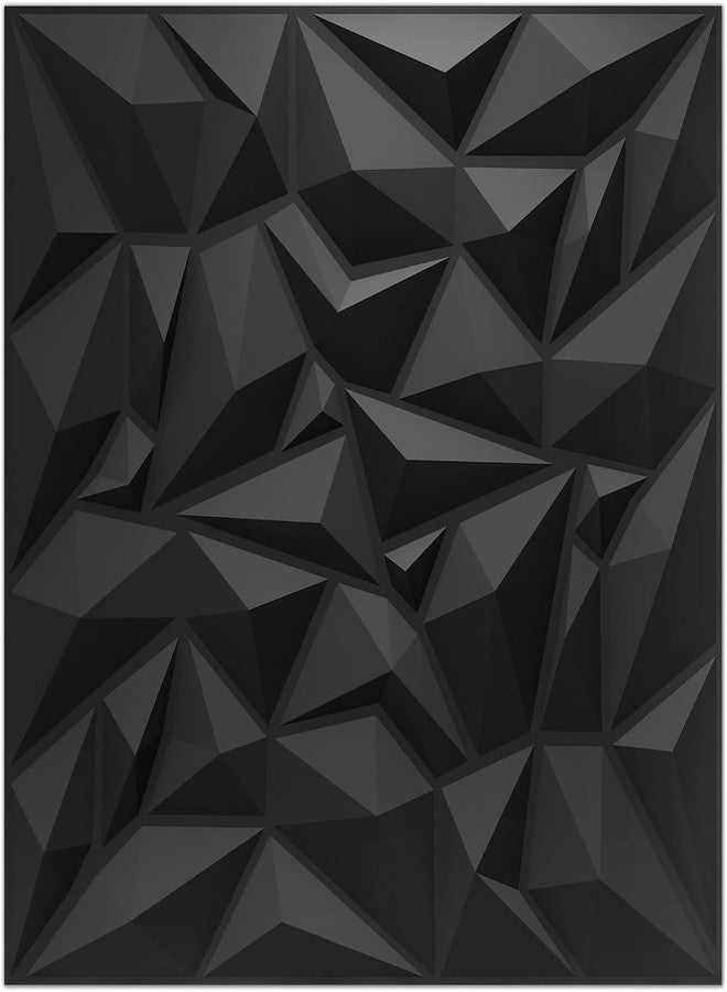 FOKRIM Textures 3D Wall Panels Black Diamond Design for Interior - Image 1