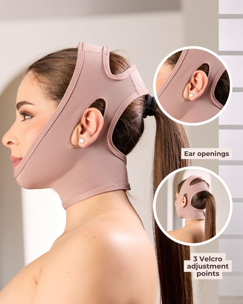 Shape Concept 301 Chin Strap Support Band Neck Bandage Face Chin High Compression - Image 5