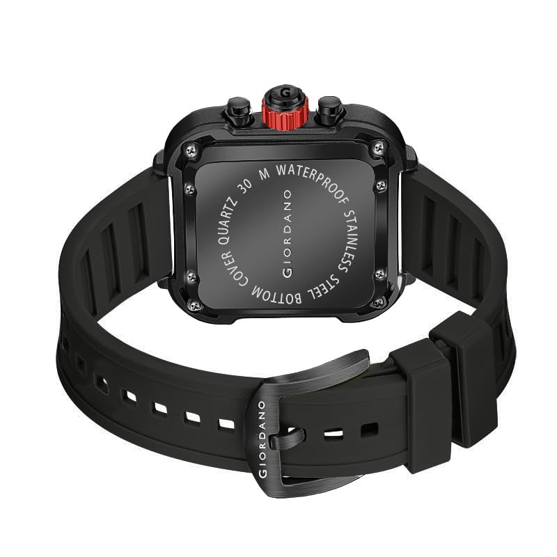 Giordano Multifunction Watch for Men - Perfect Blend of Style and Utility” | Water Resistant Square dial Unique Design Wrist Watch for Man | Best Gift for Males - Image 3