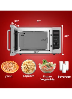 TORNADO Tornado 30 Liters Digital Microwave Oven 3 in 1 with Grill function 10 Power Levels, 900W, Touch Control panel, Child-Safety-Lock, Defrost Function, 8 Auto cooking function, Silver, TWDG-30L-S-E  - Image 3