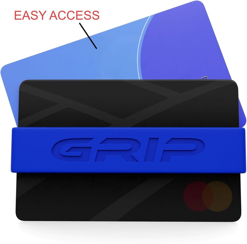 Grip Money Bands (Pack of 3) - DARK BLUE - Premium Silicone Band for Cash & Cards - Slim & Durable Design - Image 5
