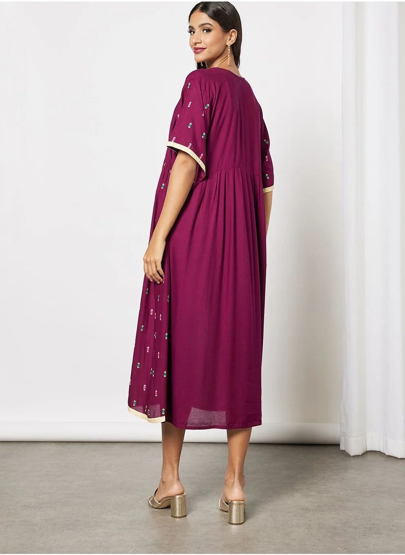 HANA & SARA Classic Embroidered Jalabiya