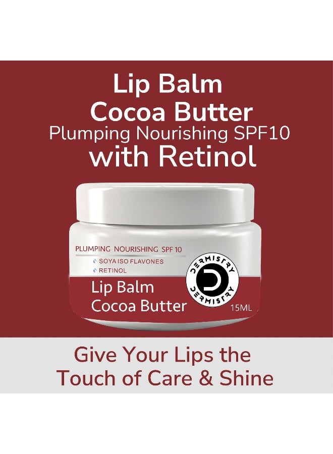 DERMISTRY Cocoa Butter Lip Balm SPF 10 for Men and Women - Image 2