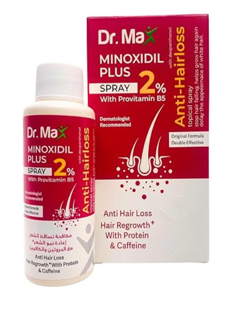 Dr. Max Minoxidil Plus Spray 2% With Provitamin B5 65 ML