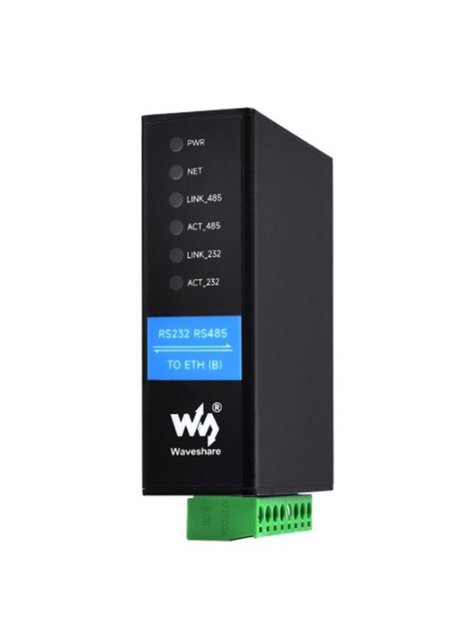 Waveshare RS232 RS485 To RJ45 Ethernet Serial Server - RS232 RS485 To ETH (B) - Image 1