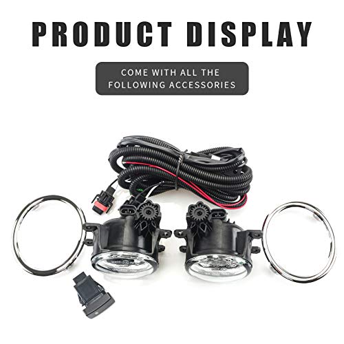 DLAA Fog Lights Compatible with Honda Pilot 2012 2013 2014 Fog Lamps Assembly Replacement Clear Lens - Image 2