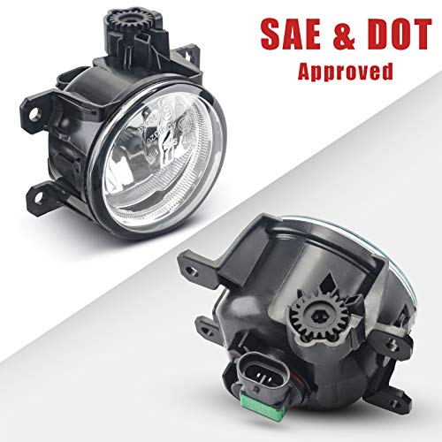 DLAA Fog Lights Compatible with Honda Pilot 2012 2013 2014 Fog Lamps Assembly Replacement Clear Lens - Image 3