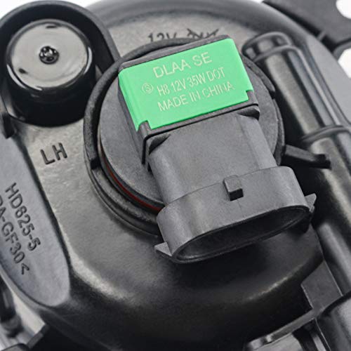 DLAA Fog Lights Compatible with Honda Pilot 2012 2013 2014 Fog Lamps Assembly Replacement Clear Lens - Image 5