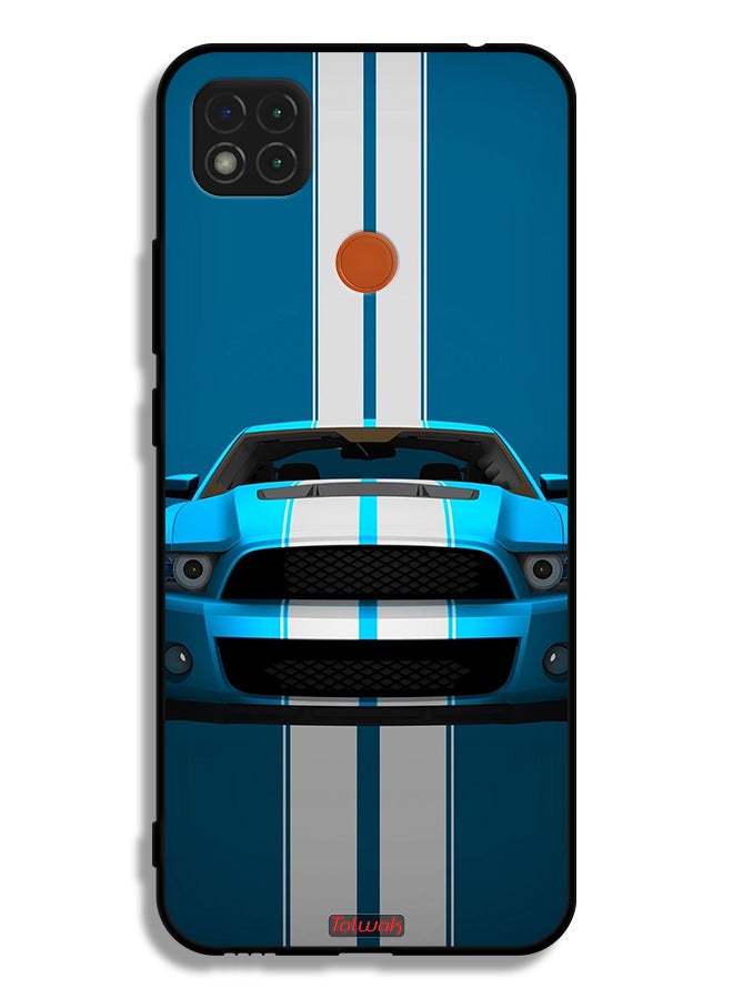 Tolwak Xiaomi Redmi 9C Protective Case Cover Car Abstract Art - Image 2