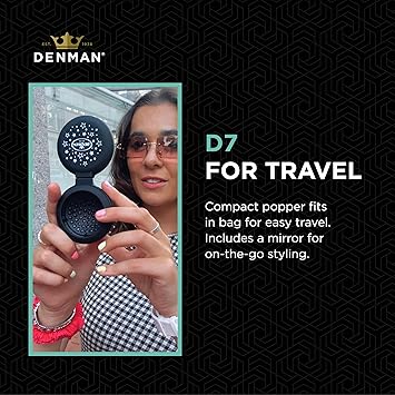 Denman D7 Compact Popper Hairbrush D007EBSR - Image 4