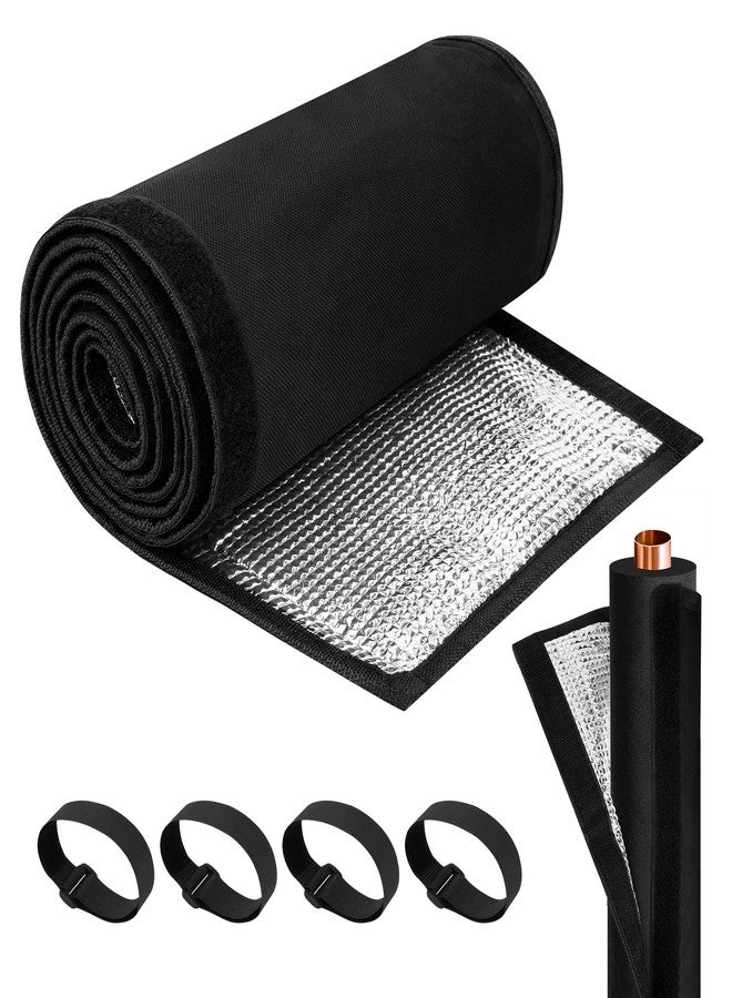Ahier 3 Layers HVAC Copper Pipe Insulation Cover, AHIER 72x10.2 Inch 600D Oxford AC Pipe Line Insulation for Outside with 4 Adjustable Straps for Outdoor Central Air Conditioning MiniSplits - Image 1