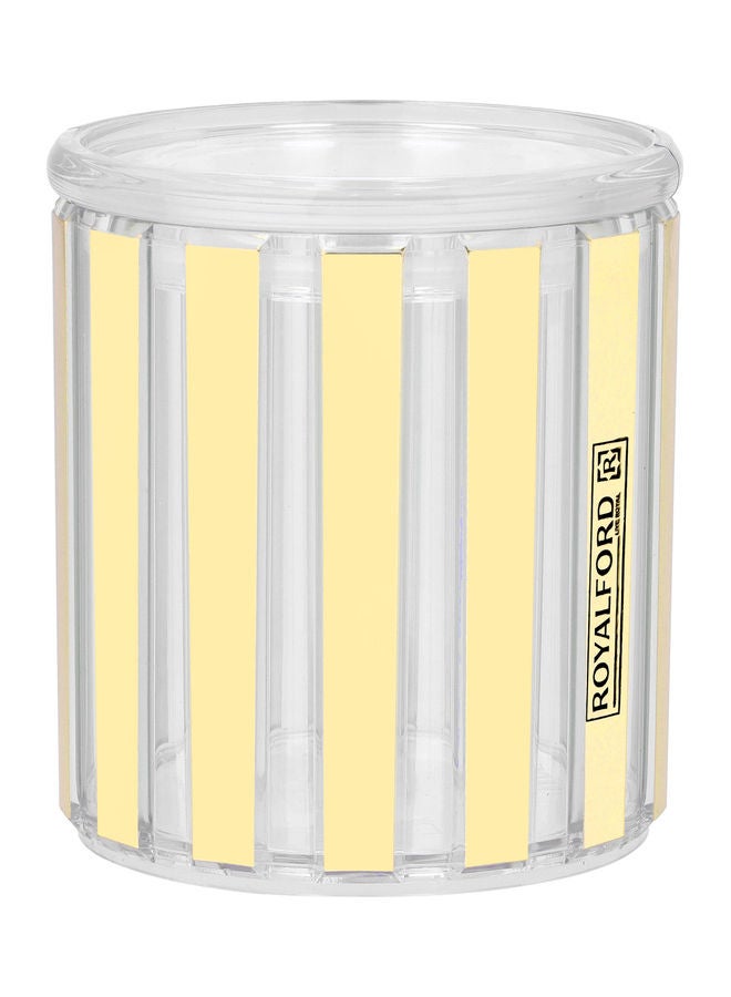 Royalford Aqua Gold Airtight Canister 500Ml Yellow Bpa Free Yellow/White 500ml - Image 3