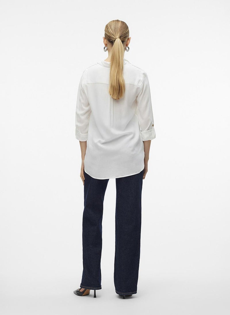 VERO MODA Women's VMBUMPY Long Sleeve Shirt New Woven Noos - Image 4