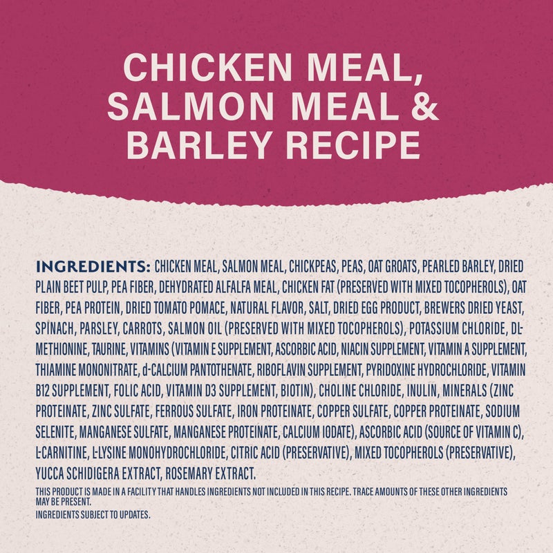 Natural Balance Original Ultra Fat Dogs Chicken Meal, Salmon Meal & Barley Recipe Adult Dry Dog Food, 4 lbs. - Image 2