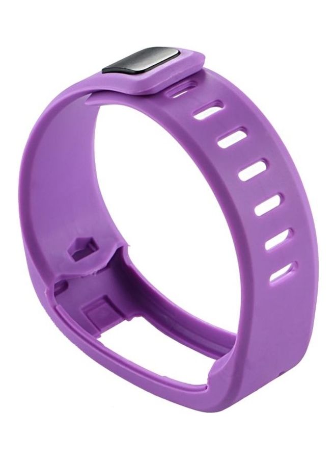 BGM Silicone Watchband For Garmin Vivofit 1 Smart Watch Purple - Image 2
