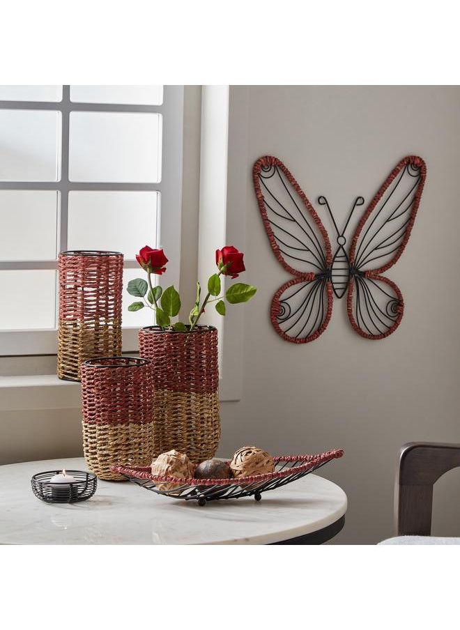 إسبليندد مزهرية معدنية اسطوانية الشكل مقاس 12×12×21 سم  - Image 5
