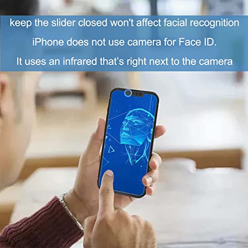 EYSOFT Privacy Cover Compatible for iPhone13 /iPhone 13 Mini with iPhone 13 Front Camera Cover,Protect Privacy and Security But Not Affect Facial Recognitionty But Not Affect Facial Recognition（2Pack） - Image 3