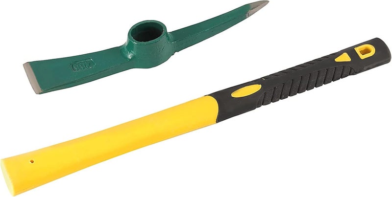 ZOENHOU 2 PCS 15 x 10 Inch Garden Pick, Heavy Duty Cutter Mattock Hoe with Fiberglass Handle, Pick Axes for Digging Stumpy Flower Beds - Image 5