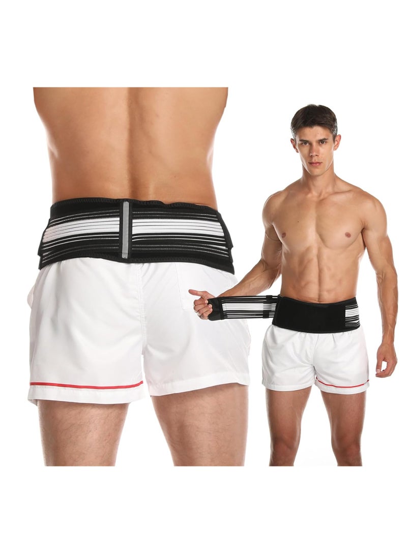 GUDOO Sacroiliac Hip Belt for Men and Women That Alleviates Sciatic Lower Back Pain Back Brace Provides SI Joint Pelvic Support Nerve Compression and Stability Trochanter Brace  - Image 1