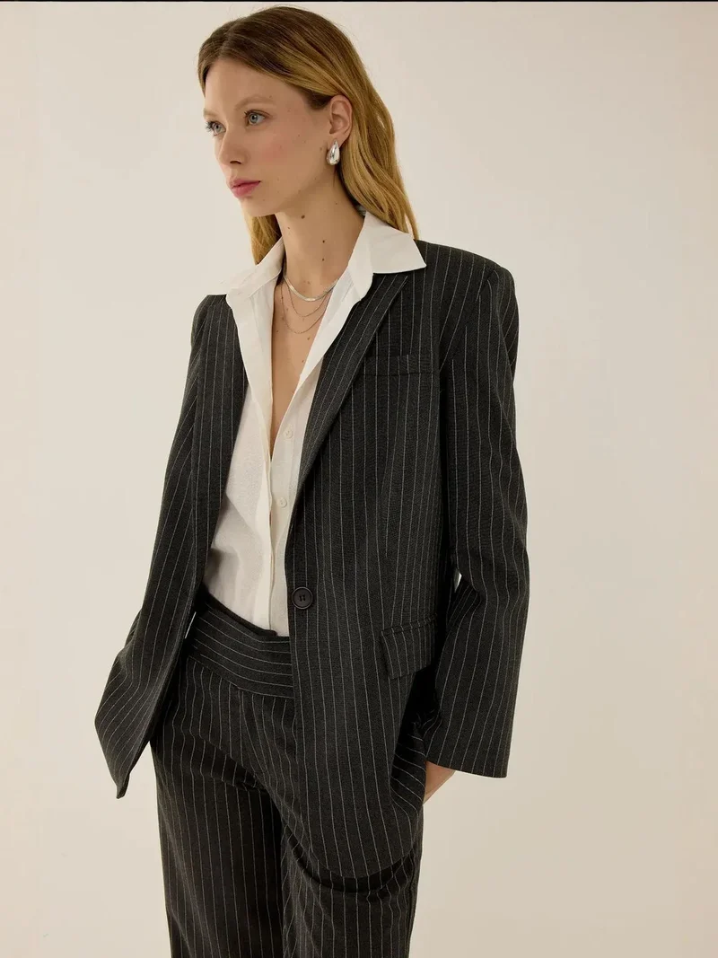 HICCUP Reece Pin Stripe Blazer