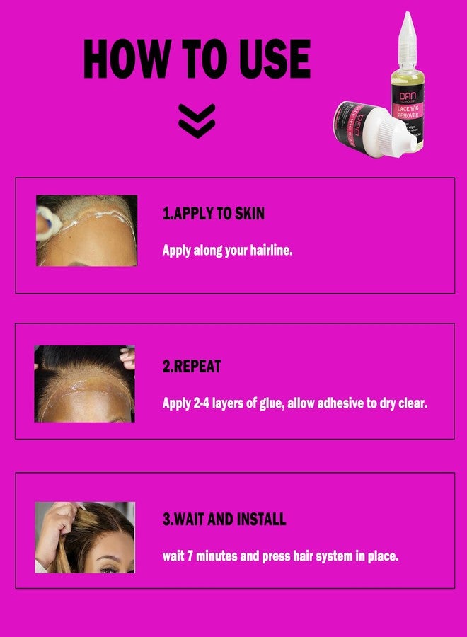 DAN Technology lace Wig Glue and Remover,lace Wig Glue Waterproof,Hairglue Remover - Image 4