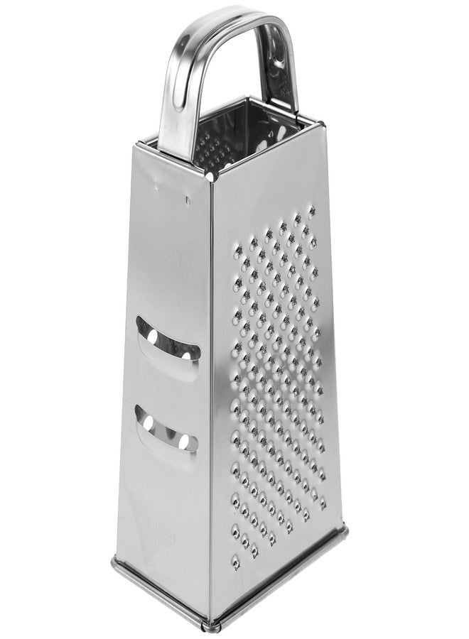 HEMOTON Cheese Slicer Stainless Steel Box Grater 4 Sided Cheese Grater Vegetables Slicer Fruit Shredder Zester with Grip Handle Kitchen Gadgets for Potato Ginger Food 6 Inch Butter Grater - Image 4
