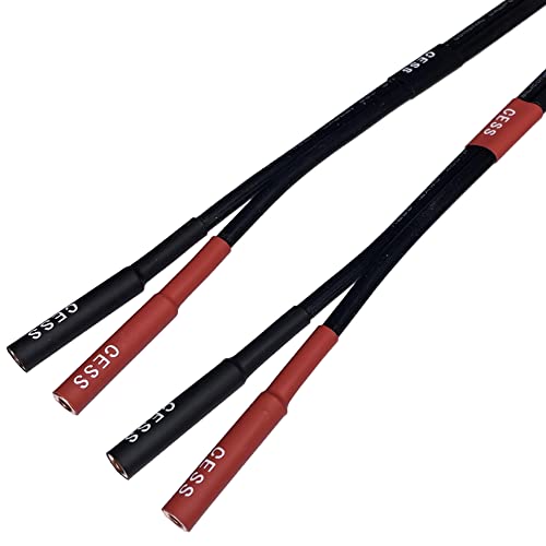 CNCESS CESS-029-3f Banana Extension Cable, 4mm Banana Female to Male, Silicone Cable, 2 Pack (3 Feet) - Image 3