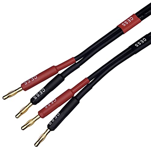 CNCESS CESS-029-3f Banana Extension Cable, 4mm Banana Female to Male, Silicone Cable, 2 Pack (3 Feet) - Image 4