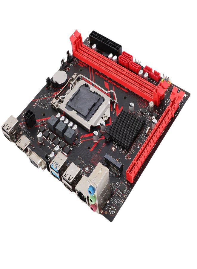 لوحة أم B75 للتعدين، متوافقة مع مقبس LGA1155، بسرعة 6 جيجابت في الثانية، بحجم ITX، مزودة بمنفذي DDR3 وثلاثة منافذ Serial ATA 2.0، تدعم دقة 1920x1080 بمعدل 60 هرتز، ووحدة تخزين M.2 NVME - Image 5