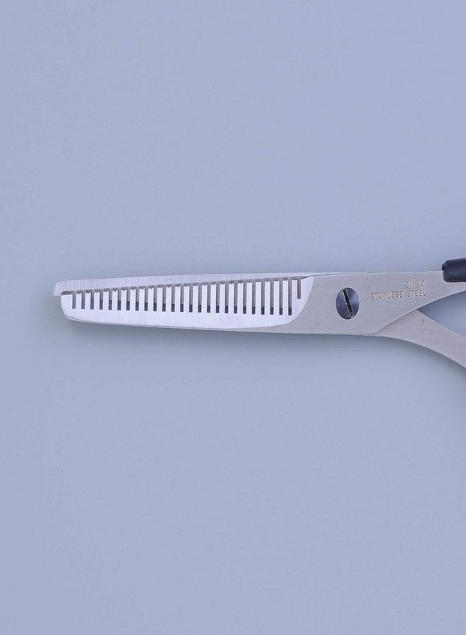 ALLEX\アレックス ALLEX Japanese Self Hair Thinning Scissors 7 Inch for Men and Women, Home Haircut Texturizing Scissors, Japanese Stainless Steel, Black, Made in JAPAN - Image 2
